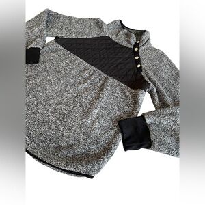 Women’s Grey Asymmetrical Fleece Jacket XL